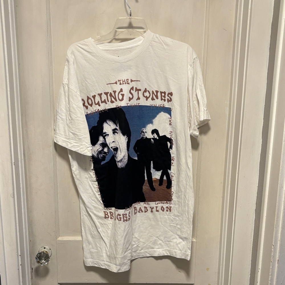 Rolling Stones Bridges to Babylon White T-Shirt